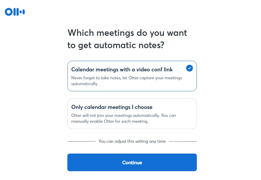Otter ai Meeting Recording 