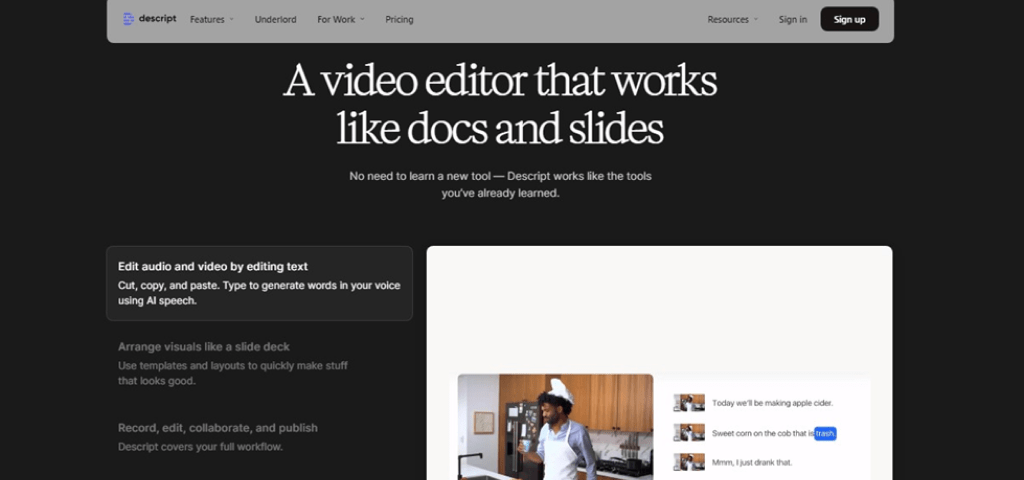 How Does Descript Work?