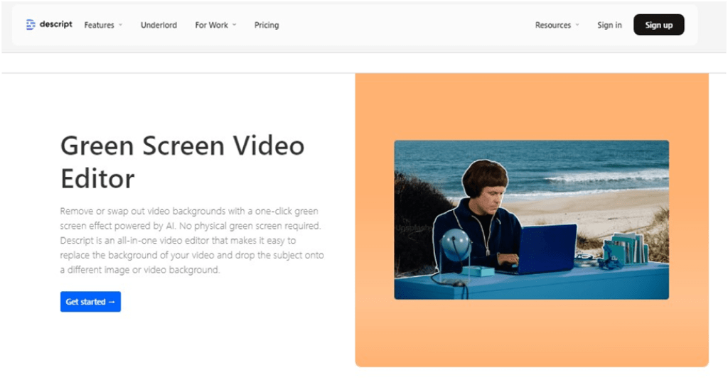Video Green Screen and AI Eye Contact