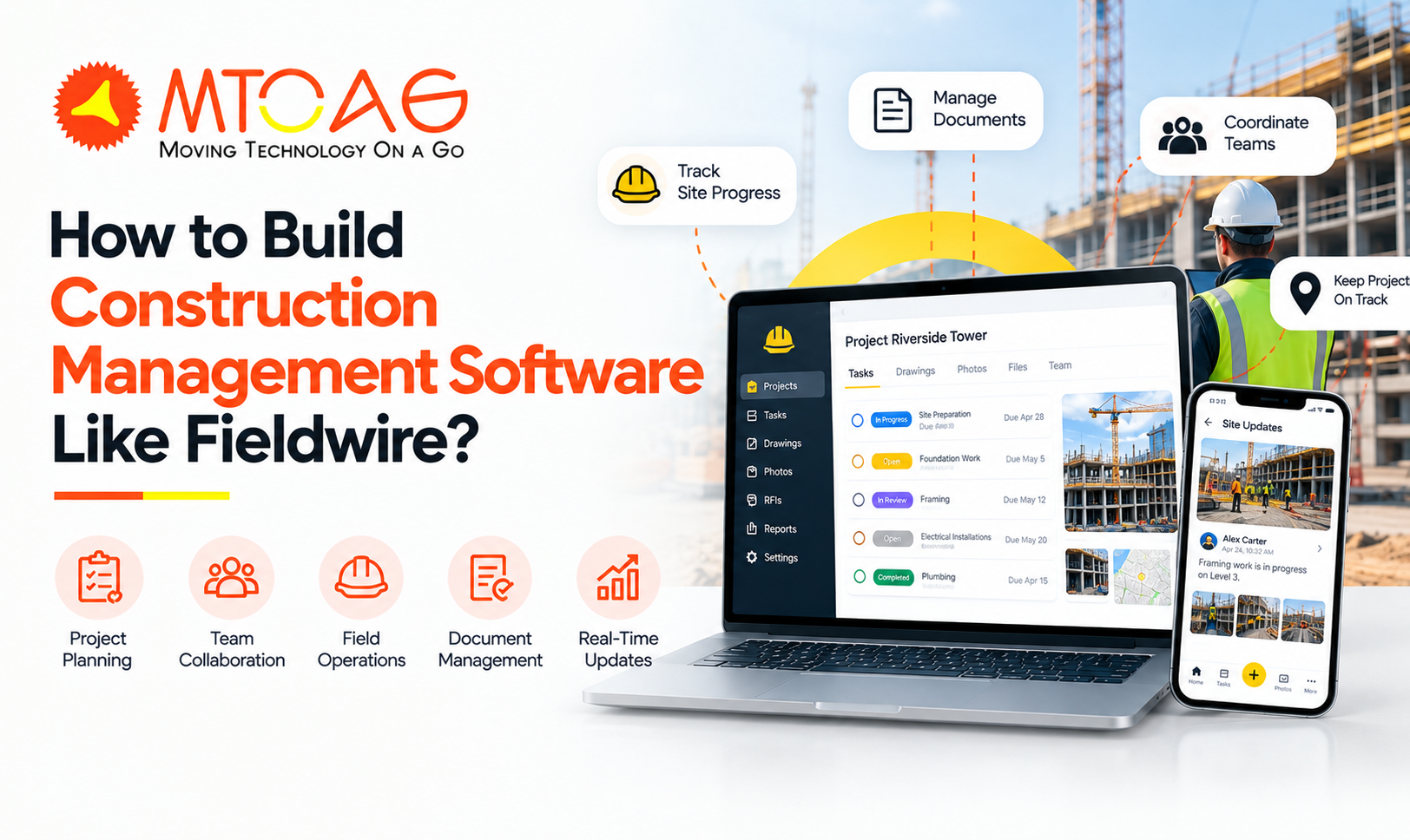 How to Build Construction Management Software Like Fieldwire?       